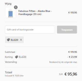 20% korting op alles bij SuitSuit