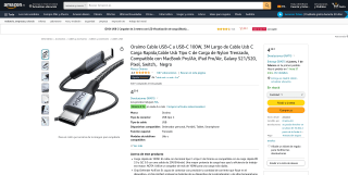 Oraimo Cable USB-C por 4,39€