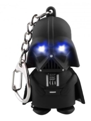 Star Wars Darth Vader LED sleutelhanger met geluid voor €0,18 dmv code