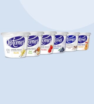 Probeer Optimel magere kwark 500gr voor €1,- na cashback via Scoupy