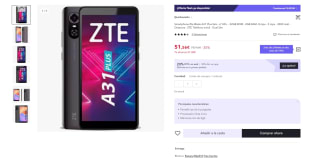 Movil ZTE Blade A31 Plus 32GB+2GB RAM por 36,56€