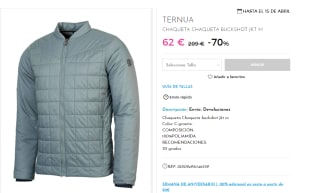 Chaqueta para Hombre Ternua BUCKSHOT por 49.6€