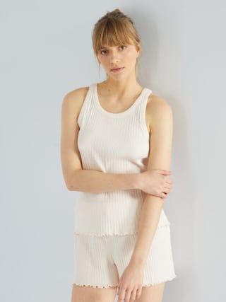 Pijama corto de punto pointelle 2 piezas por 8€