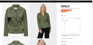 Chaqueta de entretiempo 'CAROLINE' ONLY en Oliva POR 15,92€