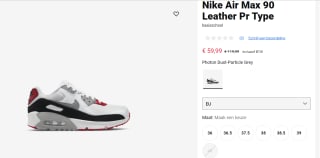 Nike Air Max 90 Leather Pr voor €59,99 bij Foot Locker