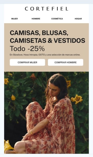 -25% de Descuento en Cortefiel.
