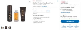 Set Boss The Scent Hugo Boss por $1060 | Descuento Coppel