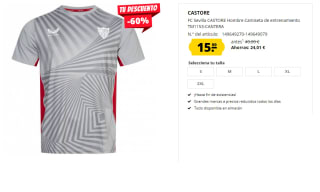 Camiseta de entrenamiento del Sevilla FC CASTORE por 15.99€