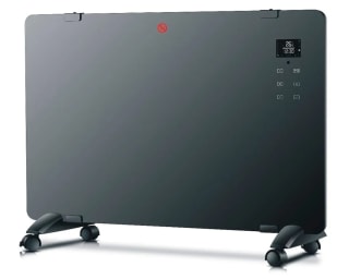 Estufa convector Black glass panel 1800W por solo $59.990