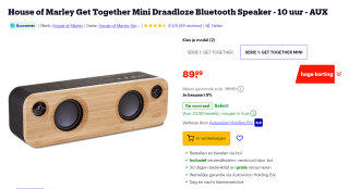 House of Marley Get Together Mini luidspreker voor €89,99