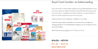 20% korting op Royal Canin bij Huisdiervoordeelshop