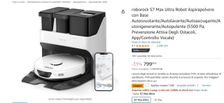 Roborock S7 Max Ultra - Robotstofzuiger voor €690,12 bij Amazon