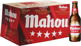 Mahou 5 Estrellas Pack de 24 Botellas x 25 cl por 11,58€