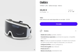 Gafas de Esqui Oakley TARGET LINE por 35€