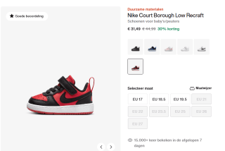 NIKE baby's/peuters Court Borough Low Recraft sneakers voor €31,49 bij Nike