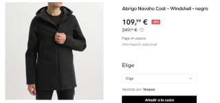 Abrigo para Hombre Ternua Navaho Coat - Windshell por 109.99€