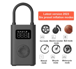 Xiaomi Compresor de aire eléctrico portátil, Mijia Inflador 2 por 23,92€