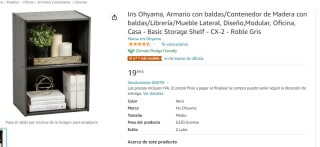 Estantería de madera por solo 19,99€