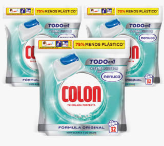 96 cápsulas Colon Nenuco Detergente lavadora por 20,99€ (cuenta nueva por 12,59€)
