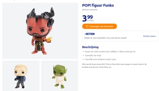 Diverse Funko pop!s voor €3,99 bij de Action
