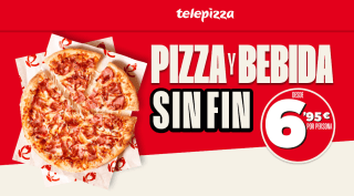 Buffet libre en Telepizza desde solo 6,95€