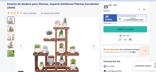 Estante Madera para Plantas por 22,45€