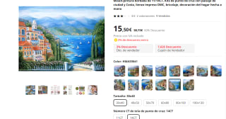 Recopilación de kits de punto de cruz desde 7,08