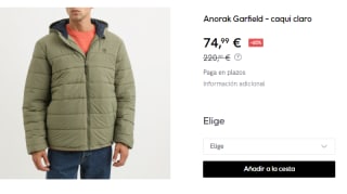 Anorak de Hombre Timberland Garfield por 74.99€