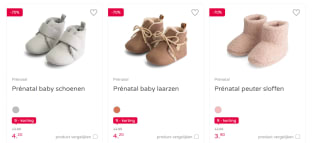 Tot 70% korting op babyschoentjes en slofjes bij Prenatal