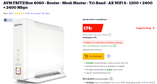 AVM FRITZ!Box 4060 Edition International voor €174 bij Bol.com