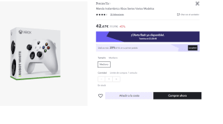 Microsoft Mando Inalámbrico Xbox Series/One/PC por 34.14€