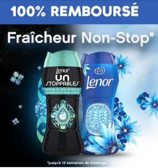 100% remboursé sur les produits Lenor