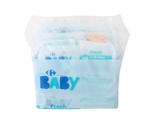 960 Toallitas bebé fresh aloe vera Carrefour Baby 2x 6x80 Unidades por 8,77€
