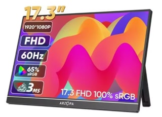 ARZOPA 17.3 FHD draagbare monitor 1080P voor €93,70 dmv code bij Aliexpress