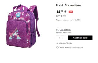 Mochila Kukuxumusu Star por 14.99€