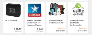 Diverse producten in de aanbieding in de ING rentepunten winkel ivm 5 jarig bestaan