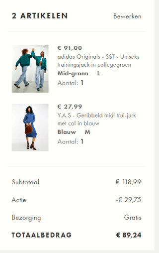ASOS kortingscode voor tot 25% extra korting op de sale tot 70%