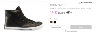 Zapatilla casual Libel High P 24I John Smith por 14€