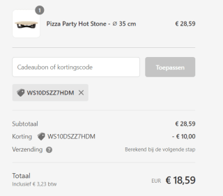 Boska Pizza Party Hot Stone - Pizzasteen & onderstel voor €18,59 bij Boska