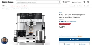 Ninja Luxe Cafe Premier Espresso Coffee Machine ES601UK for £449