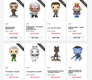 Descuento 70% en Funko Pop!