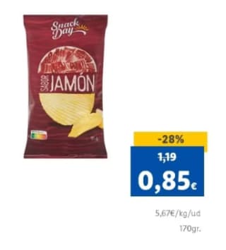 Patatas Fritas Sabor Jamón por 0,85€