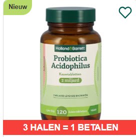 3 halen = 1 betalen op geselecteerde producten bij Holland & Barret