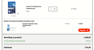 Oral-B iO Series 3S Matt Black Elektrische Tandenborstel voor €54,99 bij Kruidvat