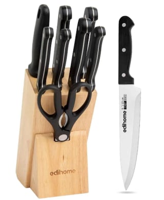 Set de cuchillos de cocina 8 piezas+taco de madera a 21,99€