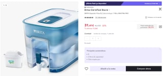 BRITA Depósito Flow 8,2 Litros Incluye 1 Filtro MAXTRA PRO por 19,41€