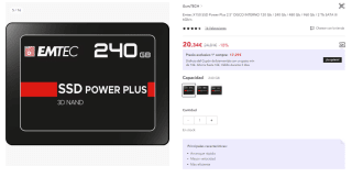 Disco duro interno SSD Emtec X150 SATA III 240 GB por 12.2€