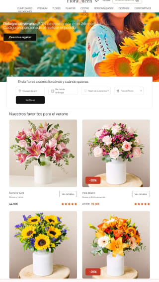 Rebajas con 50% descuento en segundo pedido