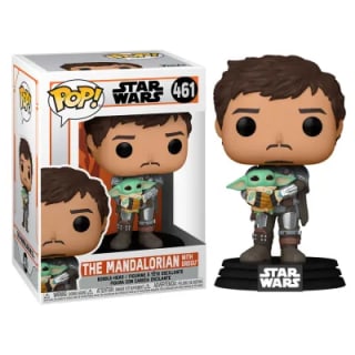 Figura funko pop Star Wars Mandalorian- Mando Holding Child por 7,85€
