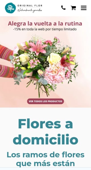 -15% en Ramos de flores desde Original Flor.
